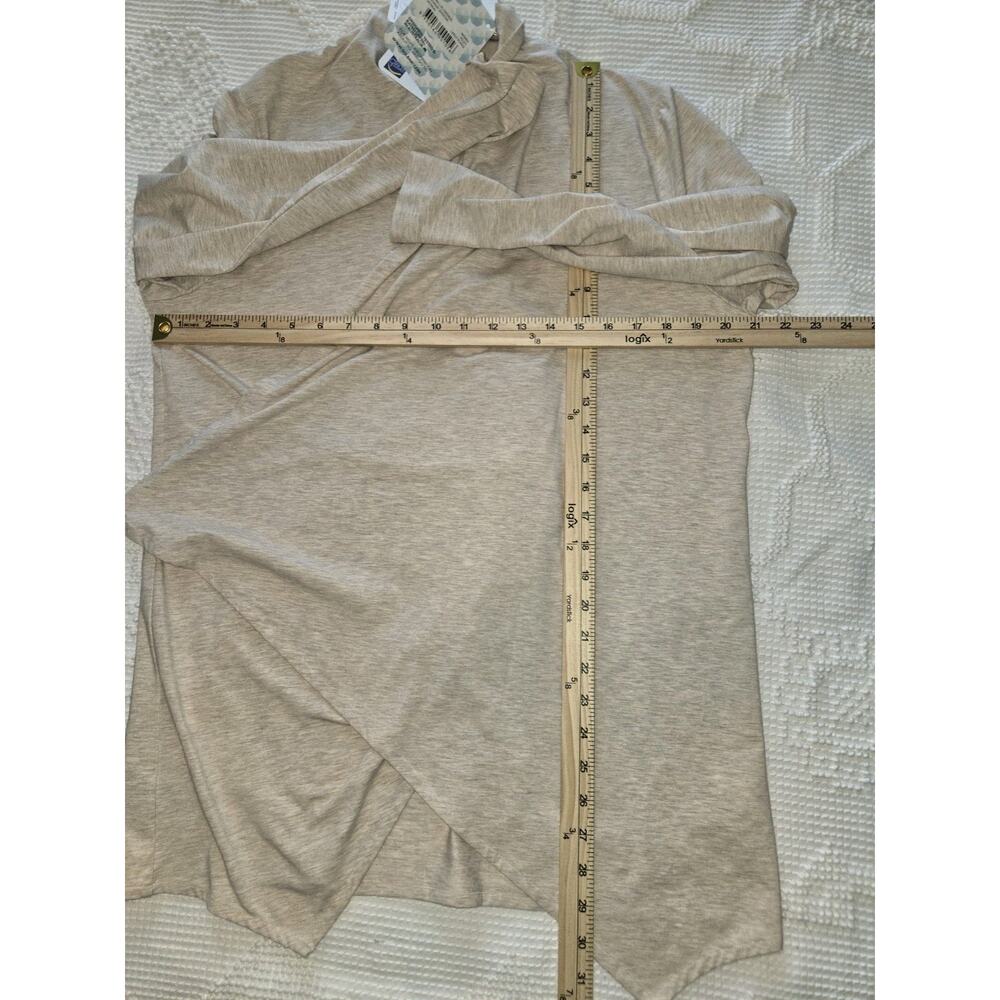 SOLBARI Luxe UPF 50+ Sun Wrap Open Cardigan Bamboo L/XL NWT Beige - Picture 5 of 7